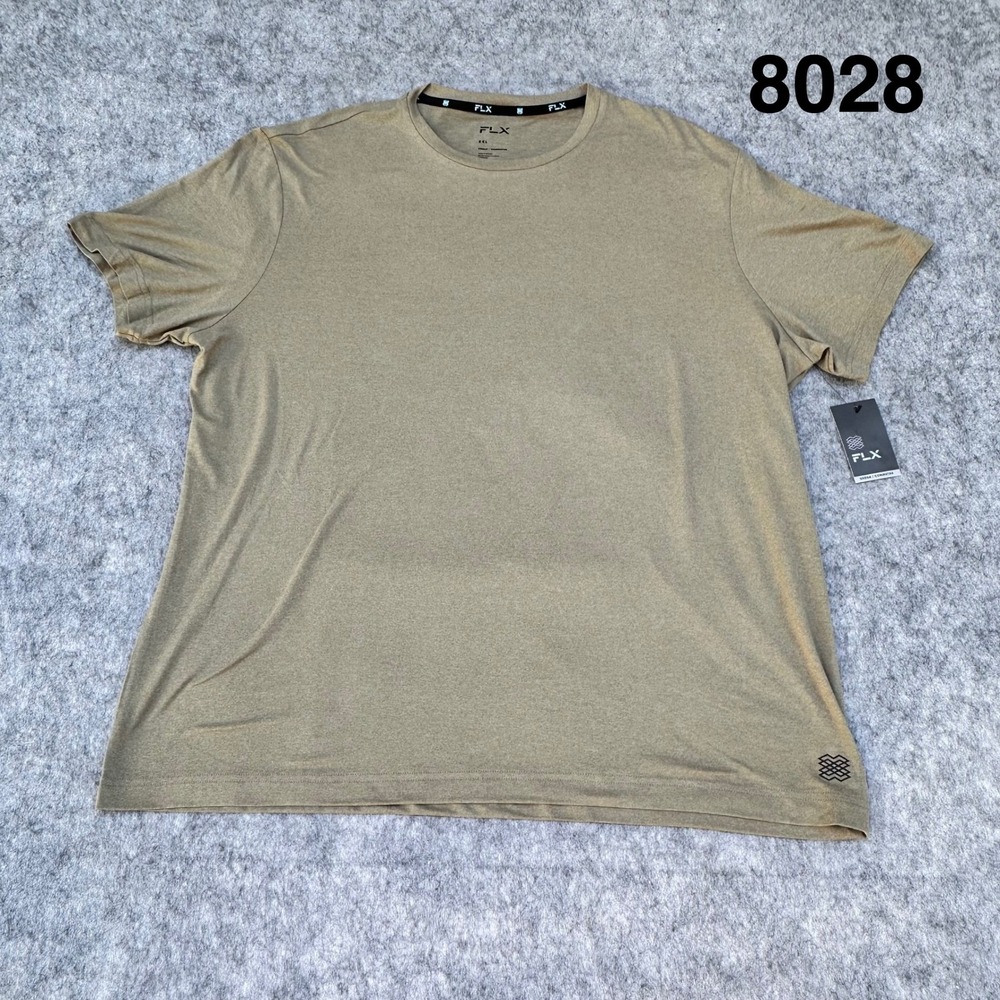 FLX Mens Camo Green Urban Commuter T-Shirt Performance Tee MX23A015RS Size XXL